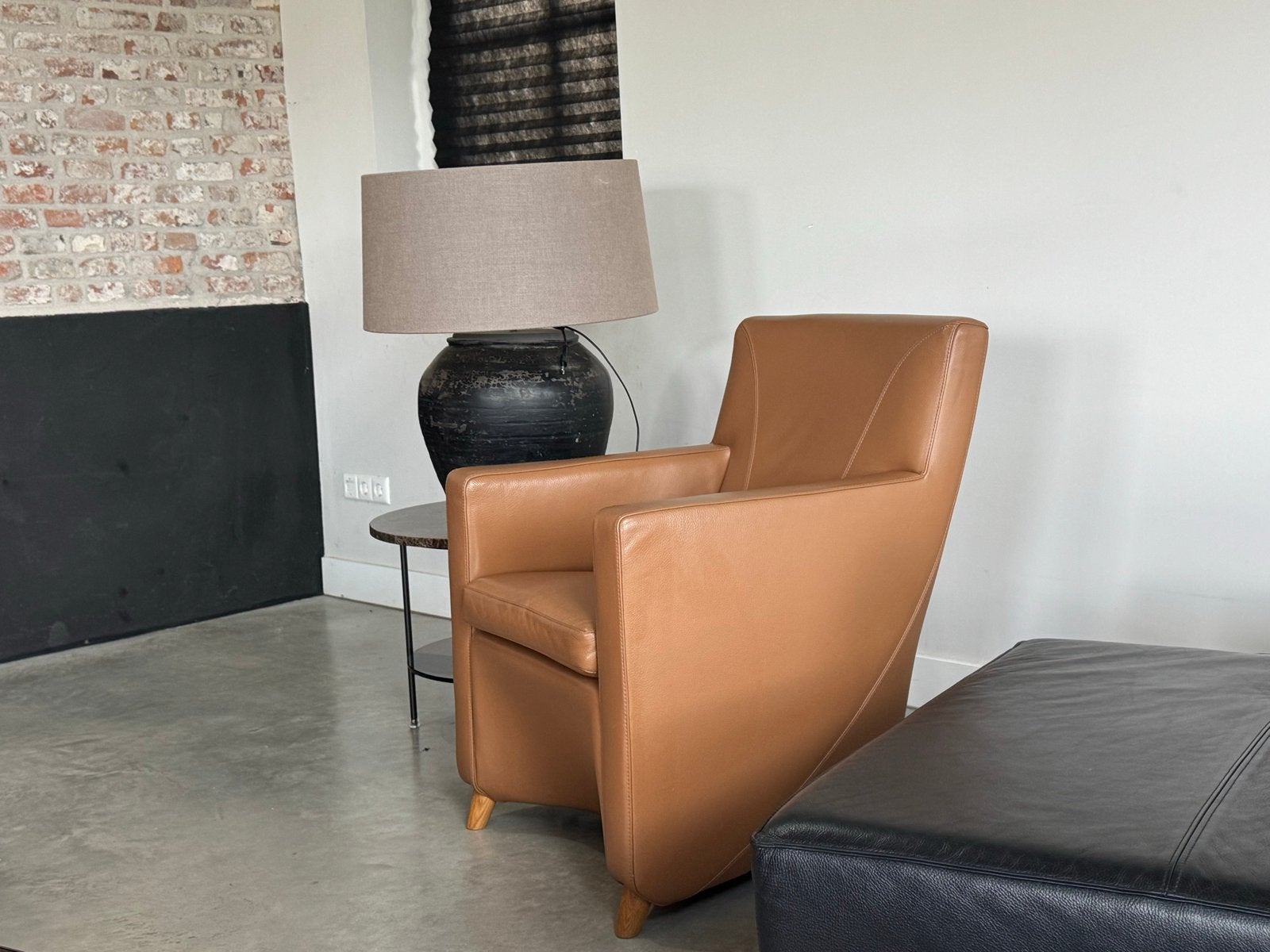 2x Leolux Dolcinea Fauteuils | Cognac Leer | Topstaat, X, Twee, Bruin, Leer