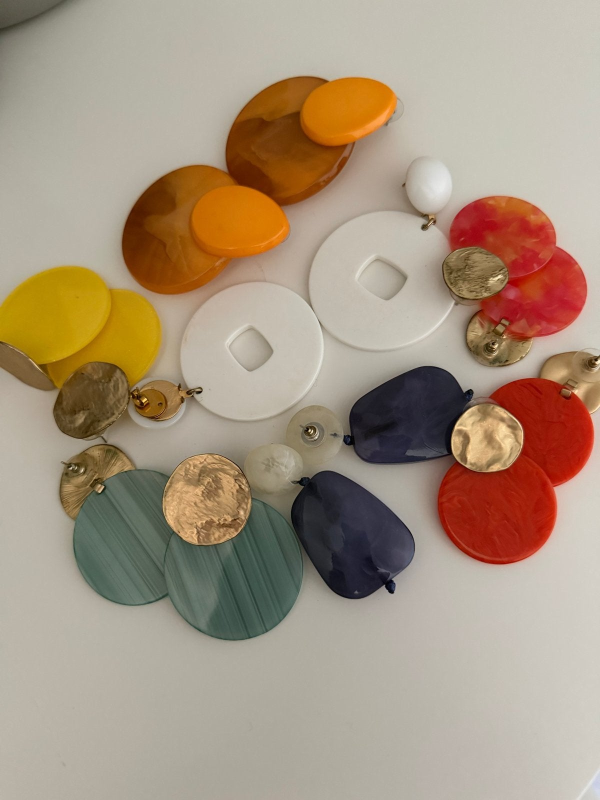 Diverse Oorbellen Set - Kleurrijke Statement Hangers, Overige materialen, Overige kleuren, Verzenden, Hangers