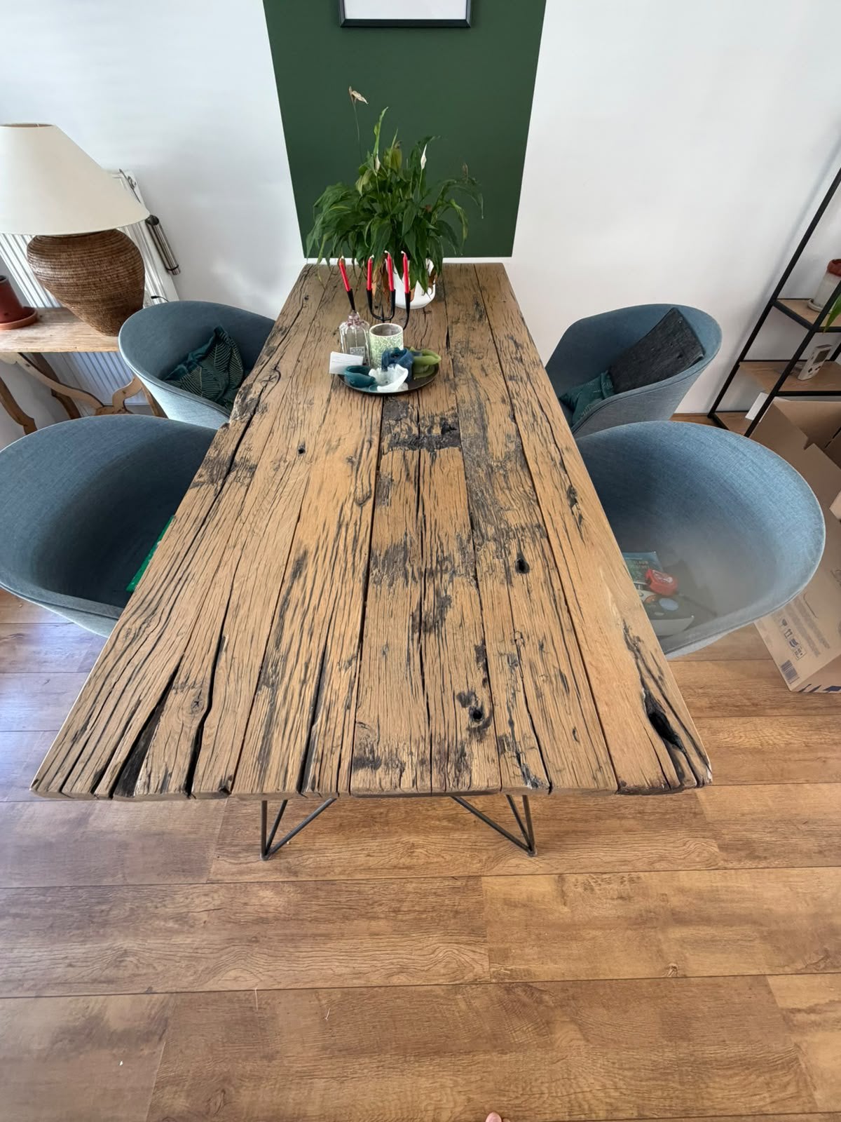 Eettafel, Ophalen, 200 cm of meer, 50 tot 100 cm, Zo goed als nieuw