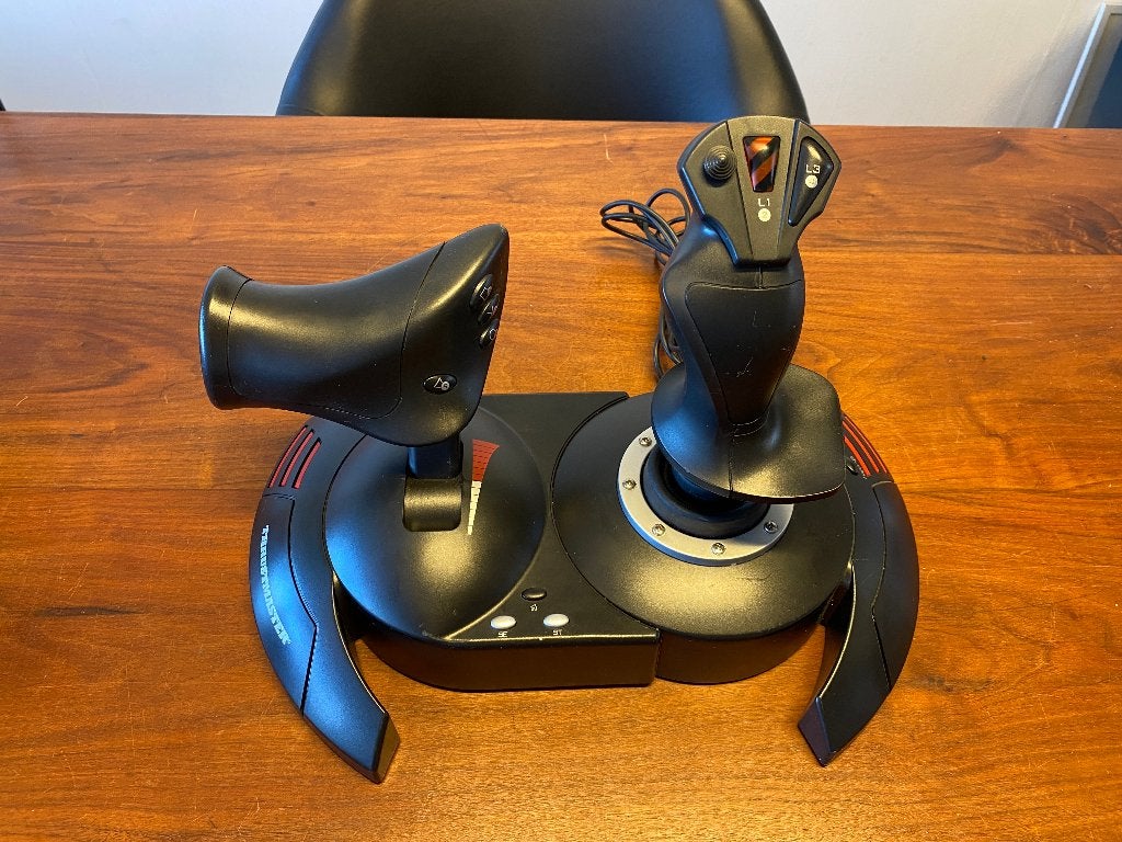 Thrustmaster T-Flight Hotas X Flight Simulator Joystick, Ophalen of Verzenden, Gebruikt