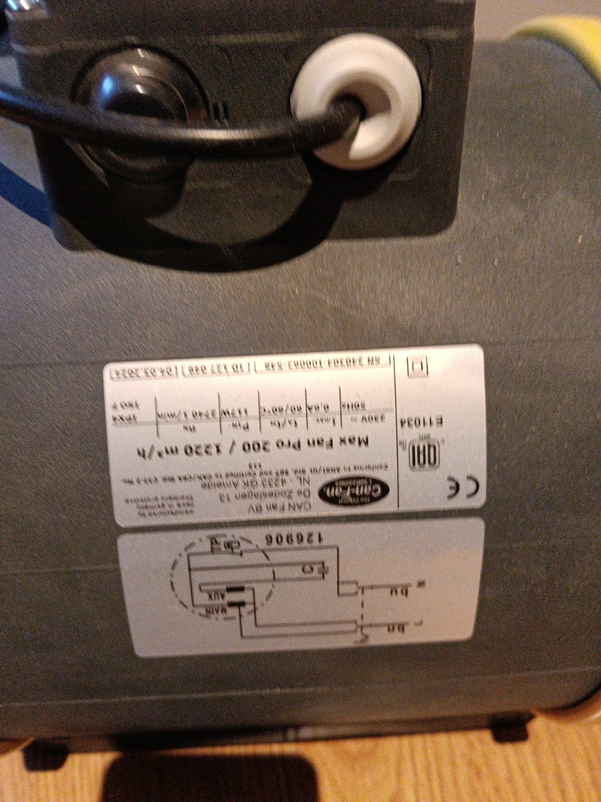 Max-Fan Pro Series 200/1220 m³/h Afzuiger, Ophalen, Zo goed als nieuw, Ventilator en Afzuiger