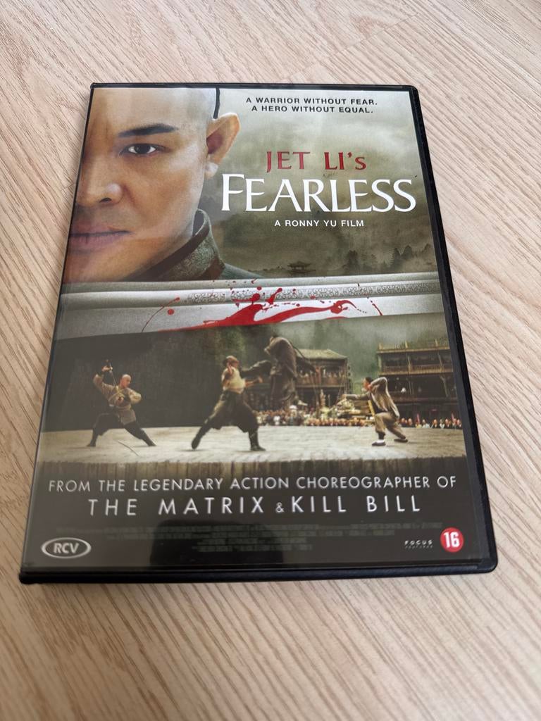 Jet Li's Fearless DVD - Actie Martial Arts Film, Vanaf 16 jaar, Ophalen of Verzenden, Zo goed als nieuw, Martial Arts