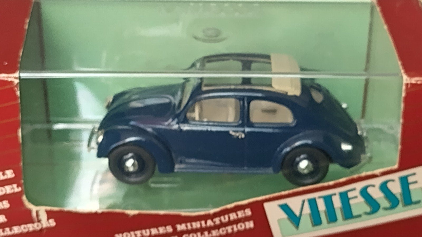 Volkswagen VW bril kever 1949 1:43 Vitesse Pol, Overige merken, Auto, ., Ophalen of Verzenden