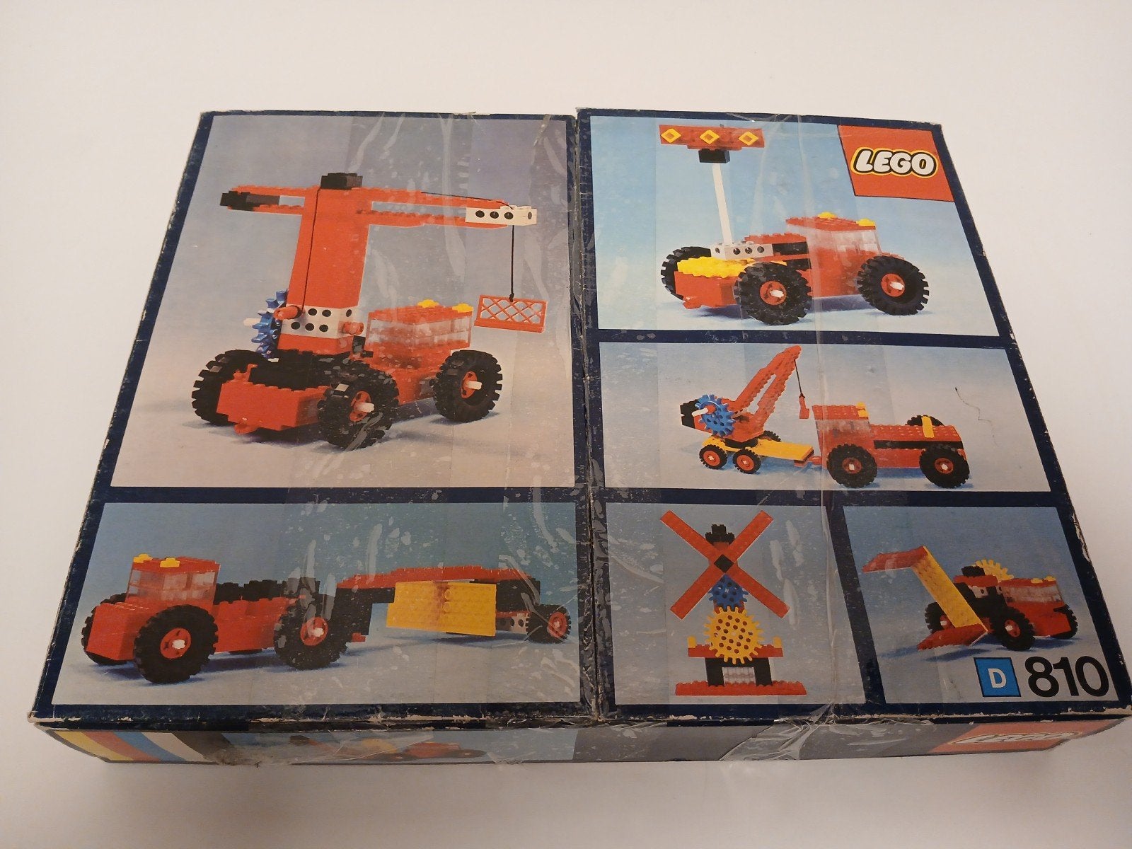vintage lego 810 D technic gear truck set met doos, Kinderen en Baby's, Ophalen of Verzenden