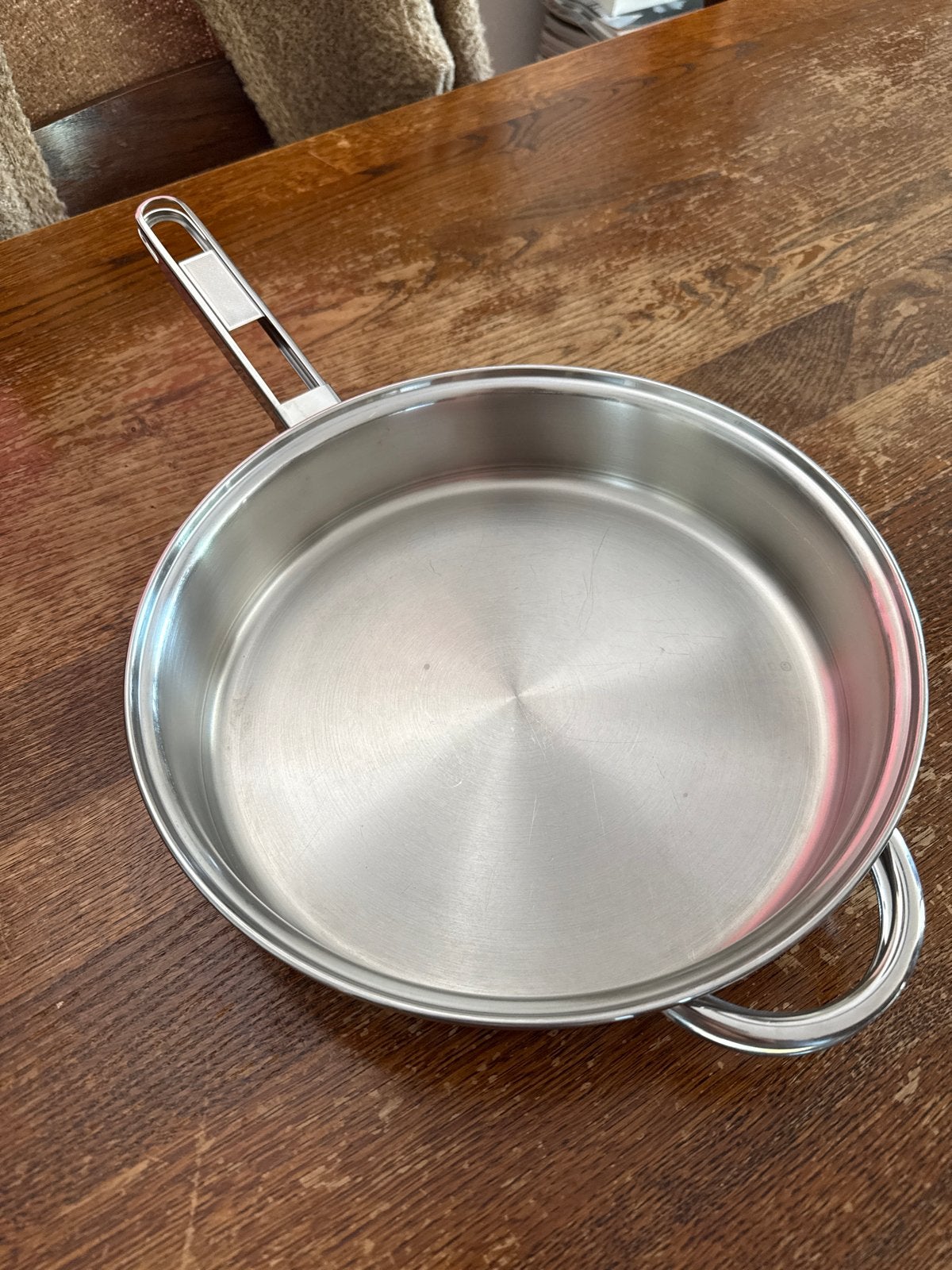 Tramontina RVS pan - 30 cm diameter, Ophalen, Zo goed als nieuw, Rvs
