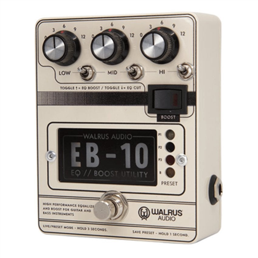 Walrus Audio EB-10 Cream Preamp / EQ / Boost effectpedaal, ., Overige typen, Nieuw, Ophalen of Verzenden