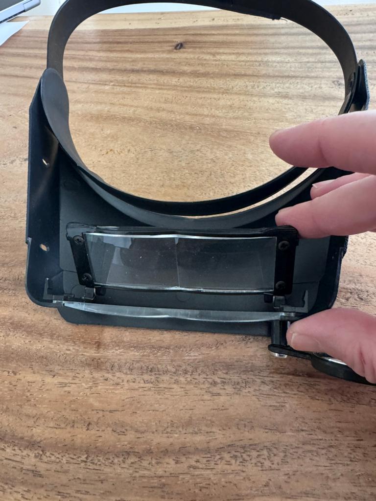 Hoofdband vergrootglas met meerdere lenzen, Ophalen of Verzenden, Gebruikt, Vergrootglas of Loep