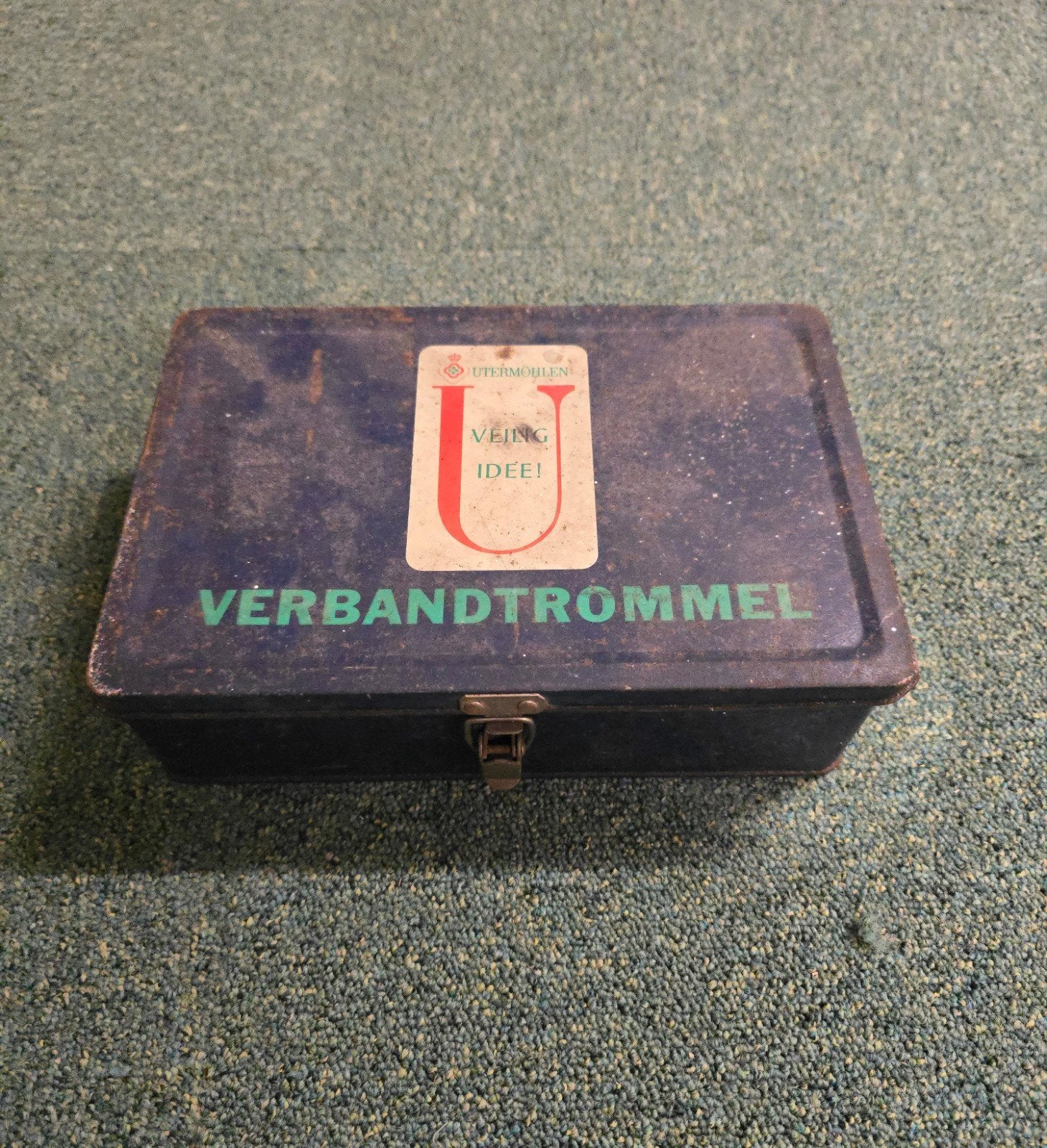 Vintage Utermöhlen Verbandtrommel / Blikken EHBO Doos, Ophalen of Verzenden