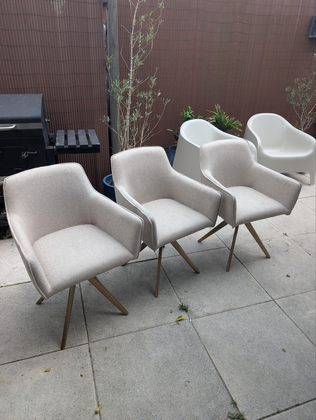 3 eetkamerstoelen van Jesper Home draaipoot, Huis en Inrichting, Stoelen, Ophalen, Gebruikt, Overige kleuren, Drie