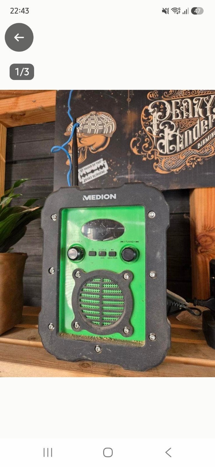 Medion Bouwradio - Robuust en Spatwaterdicht, Ophalen, Bouwradio