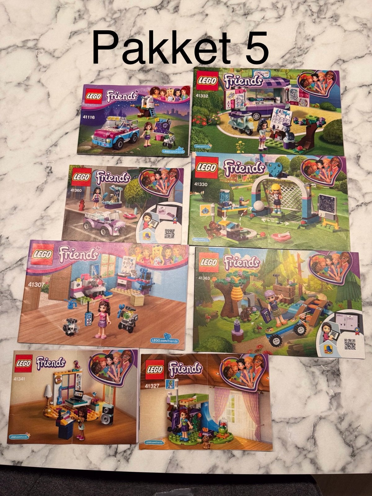 8-delig Lego Friends pakket (5), Kinderen en Baby's, Ophalen of Verzenden, Complete set, Lego, Friends