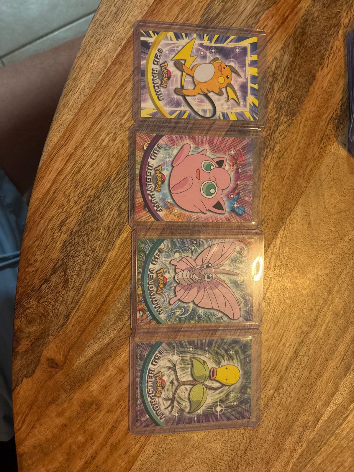 Vintage Pokémon Topps kaarten: Pikachu, Jigglypuff, Bellspro, Ophalen of Verzenden, Zo goed als nieuw, Meerdere kaarten