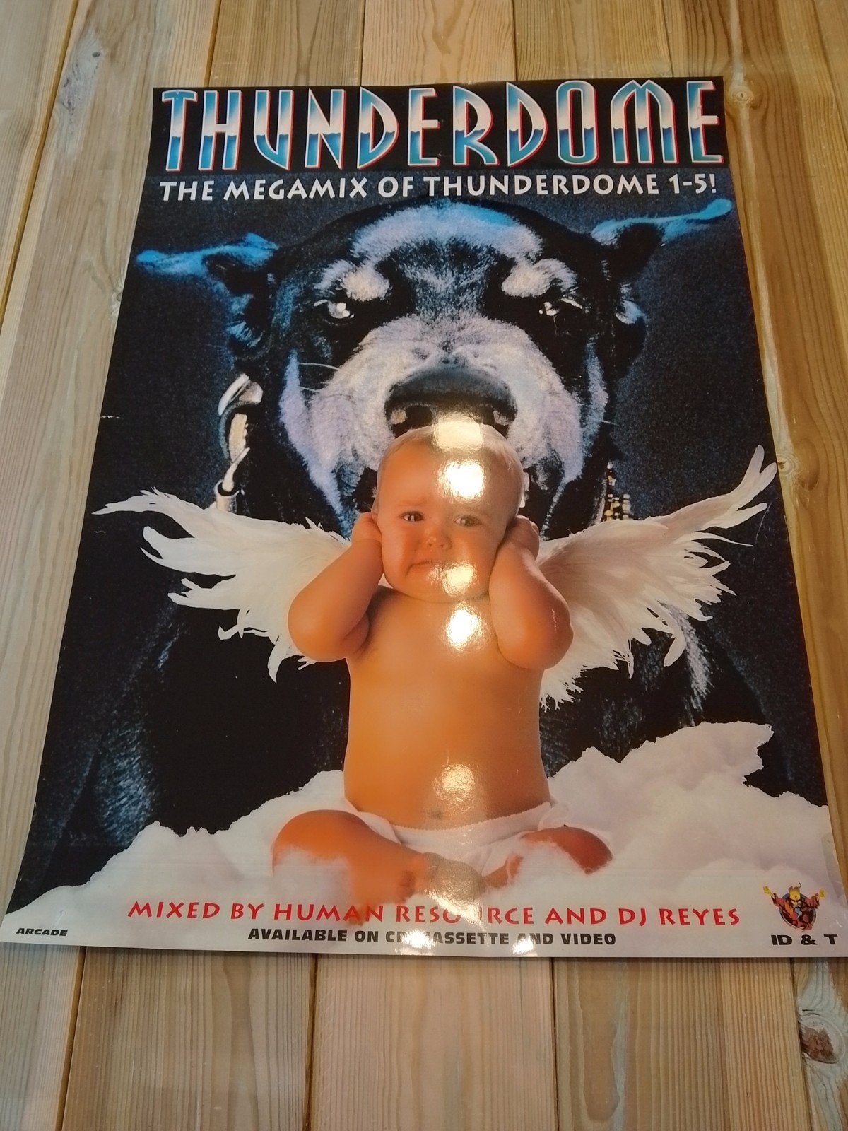 Thunderdome 1-5 poster hardcore gabber ID&T, Verzamelen, Posters, Nieuw, Ophalen of Verzenden