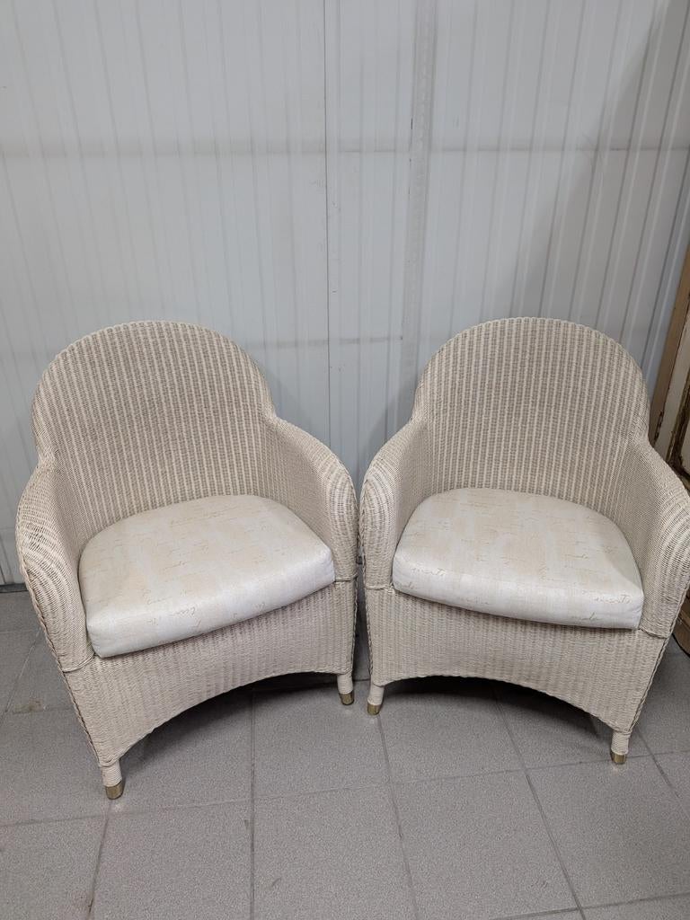 Castle Loom Fauteuils | Set van 2 | Wicker / Lloyd Loom Stij, Ophalen