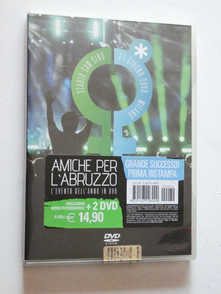 Various – Amiche Per L'Abruzzo 2dvd, Alle leeftijden, Verzenden, Gebruikt
