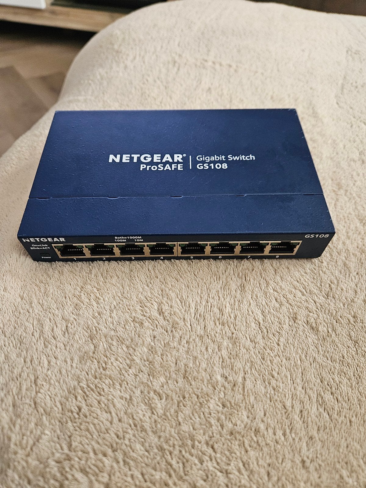 Netgear GS108 Gigabit Switch - 8 poorten, betrouwbaar, Ophalen of Verzenden, Gebruikt
