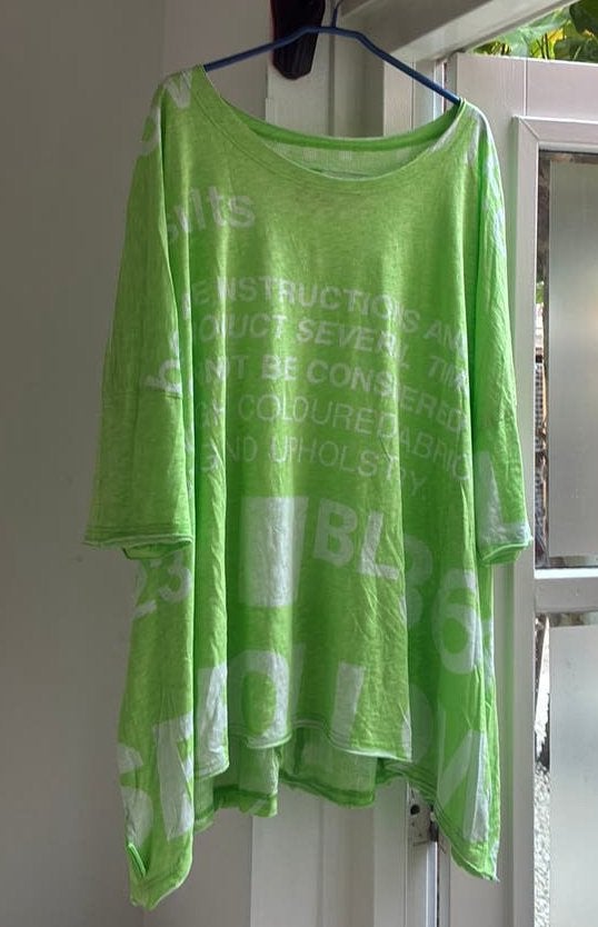 Rundholz black label groen shirt one size, Maat 46/48 (XL) of groter, Ophalen of Verzenden, Zo goed als nieuw, Korte mouw