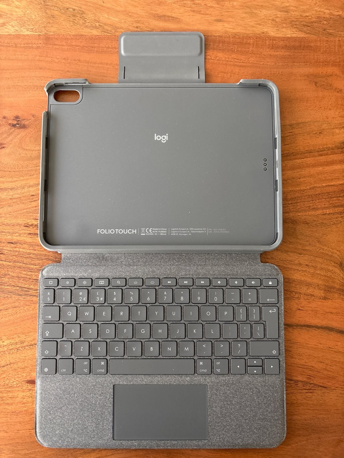 Logitech Folio Touch toetsenbord 11-inch iPad Pro, Apple iPad Air, 11 inch, Ophalen of Verzenden, Zo goed als nieuw