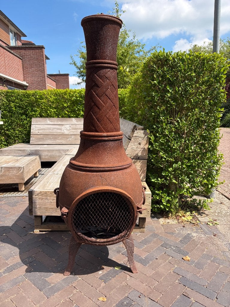 Gietijzeren pot kachel voor buiten, Ophalen, Gebruikt, Vuurkorf