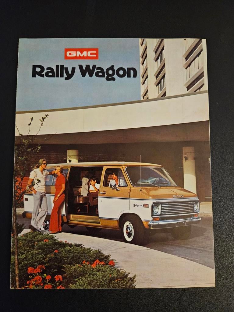 Brochure GMC Rally Wagon 1975 USA, Ophalen of Verzenden, Zo goed als nieuw, Overige merken
