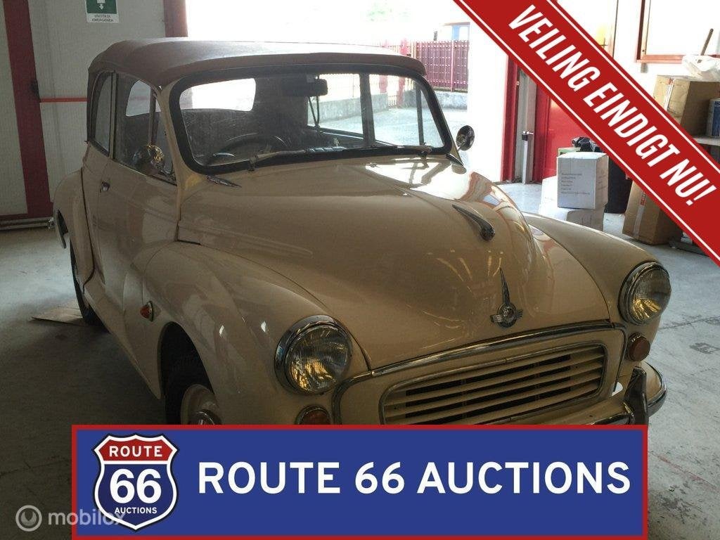 Morris Minor 1000 Convertible | Route 66 Auctions, Overige merken, Overige carrosserieën, Zwart, Bedrijf