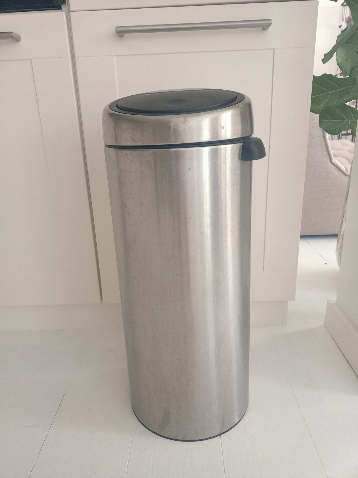 Brabantia Touch Bin Prullenbak 30L RVS, Huis en Inrichting, Woonaccessoires | Prullenbakken, 30 tot 40 liter, Ophalen, Gebruikt