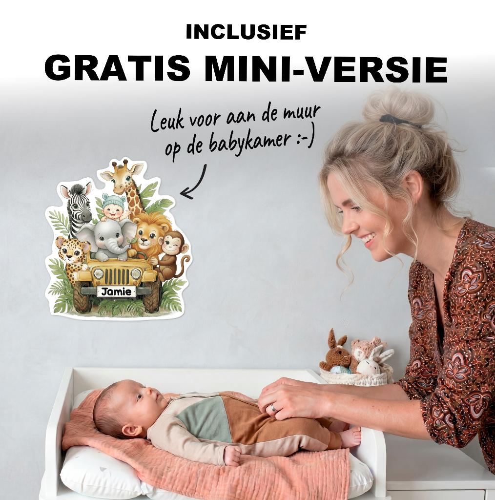 Geboortebord tuin | De leukste borden incl. mini versie!, Kinderen en Baby's, Kraamcadeaus en Geboorteborden, Verzenden, Nieuw