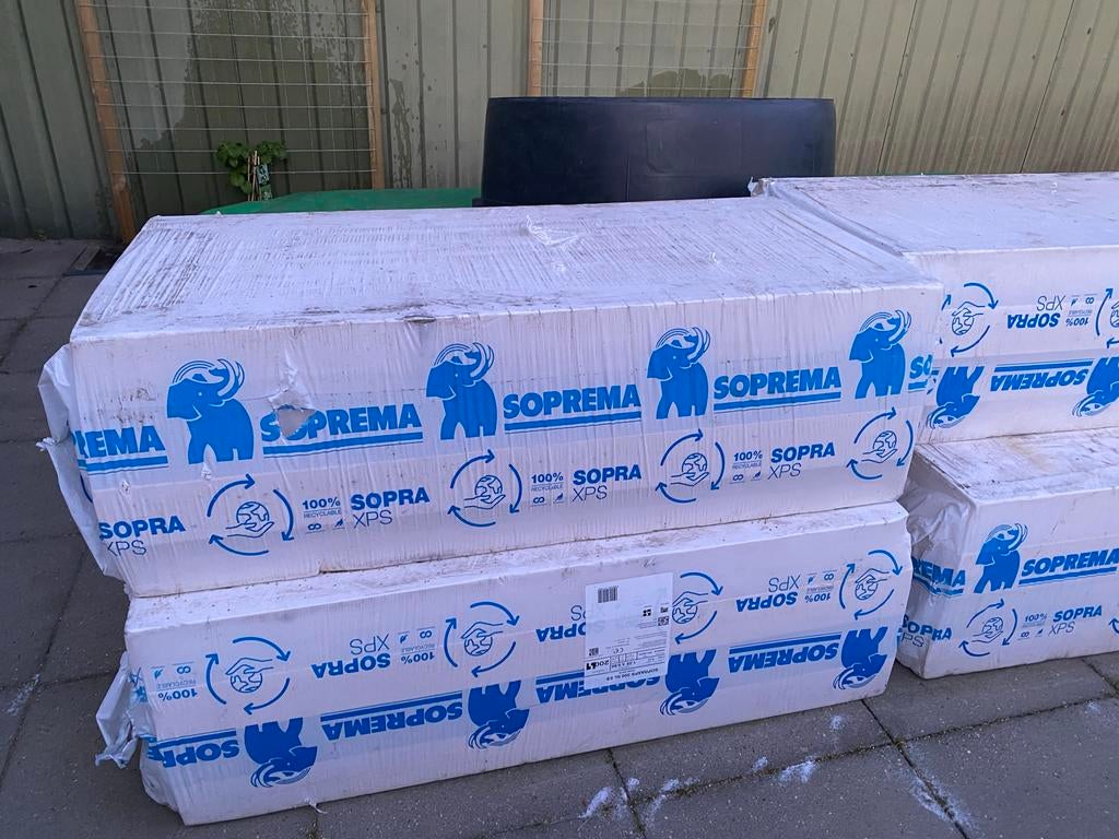 4 pakken Soprema Sopra XPS 300 SL ES isolatieplaten, Doe-het-zelf en Verbouw, Isolatie en Afdichting, Ophalen, Overige materialen