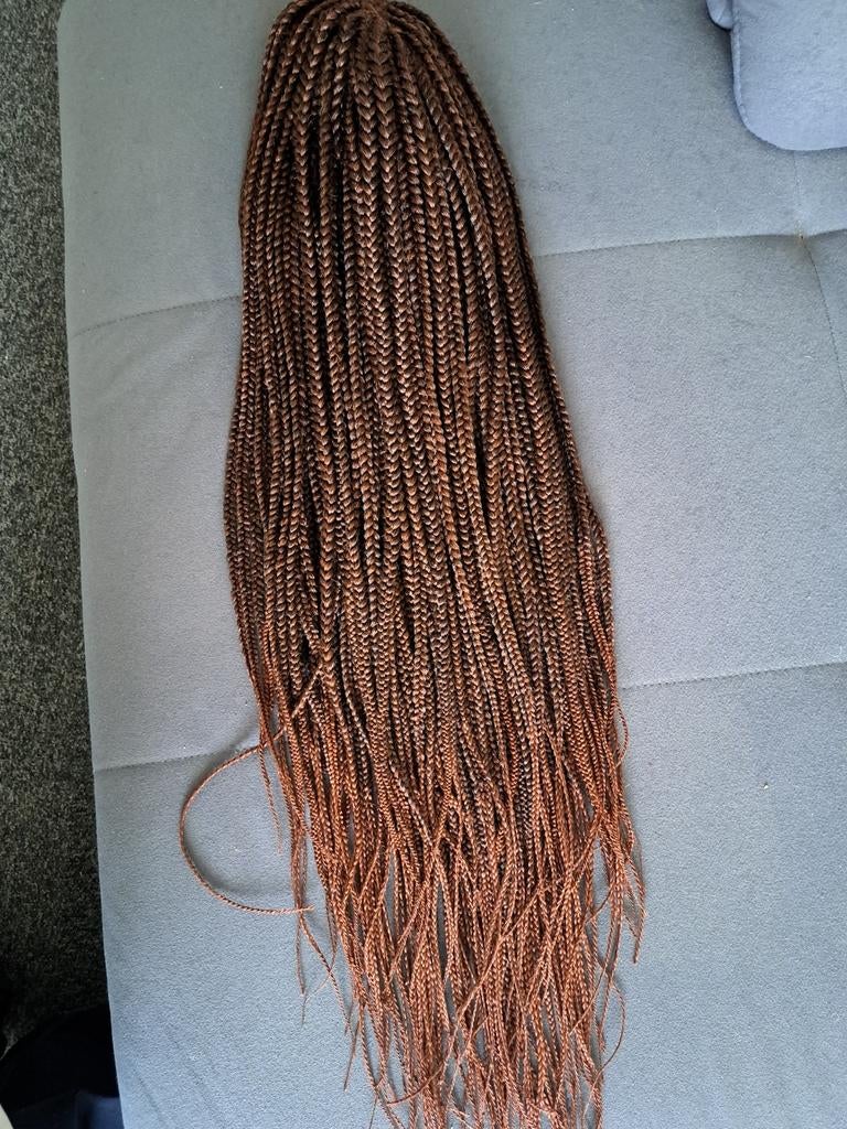 Lange gevlochten pruik - Bruin/Ombre, Ophalen of Verzenden, Nieuw