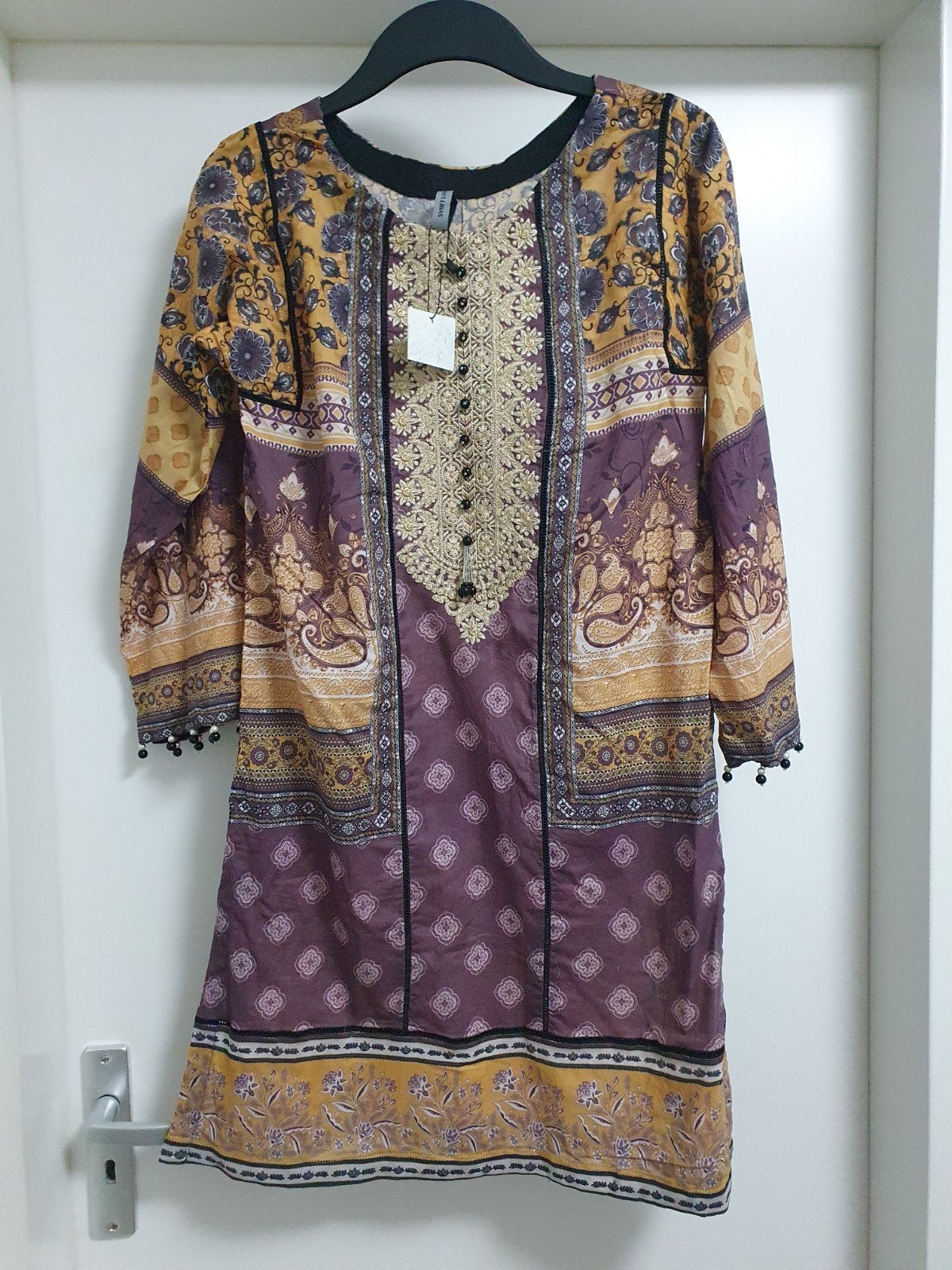 Prachtige Indiase Pakistaanse Kurta Nieuw met kaartje maat S, Ophalen of Verzenden, Nieuw, Maat 38/40 (M), Meerkleurig