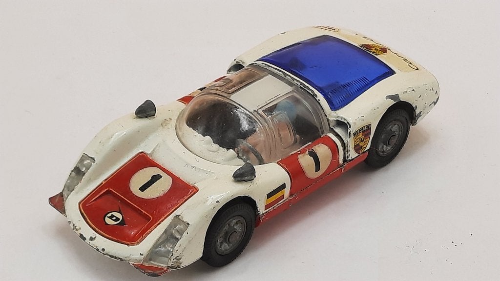 Porsche Carrera 6 1:43 Corgi (made in GB), Ophalen of Verzenden, Gebruikt, Auto, Overige merken