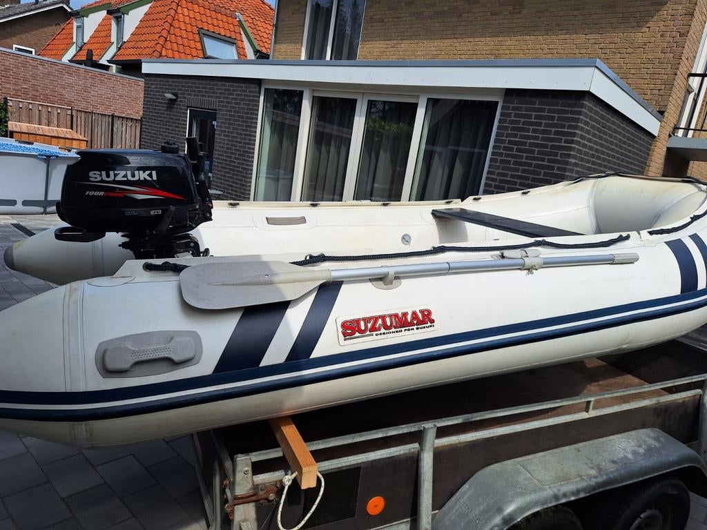 Suzumar rubberboot met Suzuki buitenboordmotor, Ophalen of Verzenden, Gebruikt