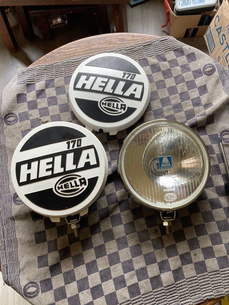 Oldtimer 2 nieuwe hella verstralers type 170 met covers, Ophalen of Verzenden, Nieuw