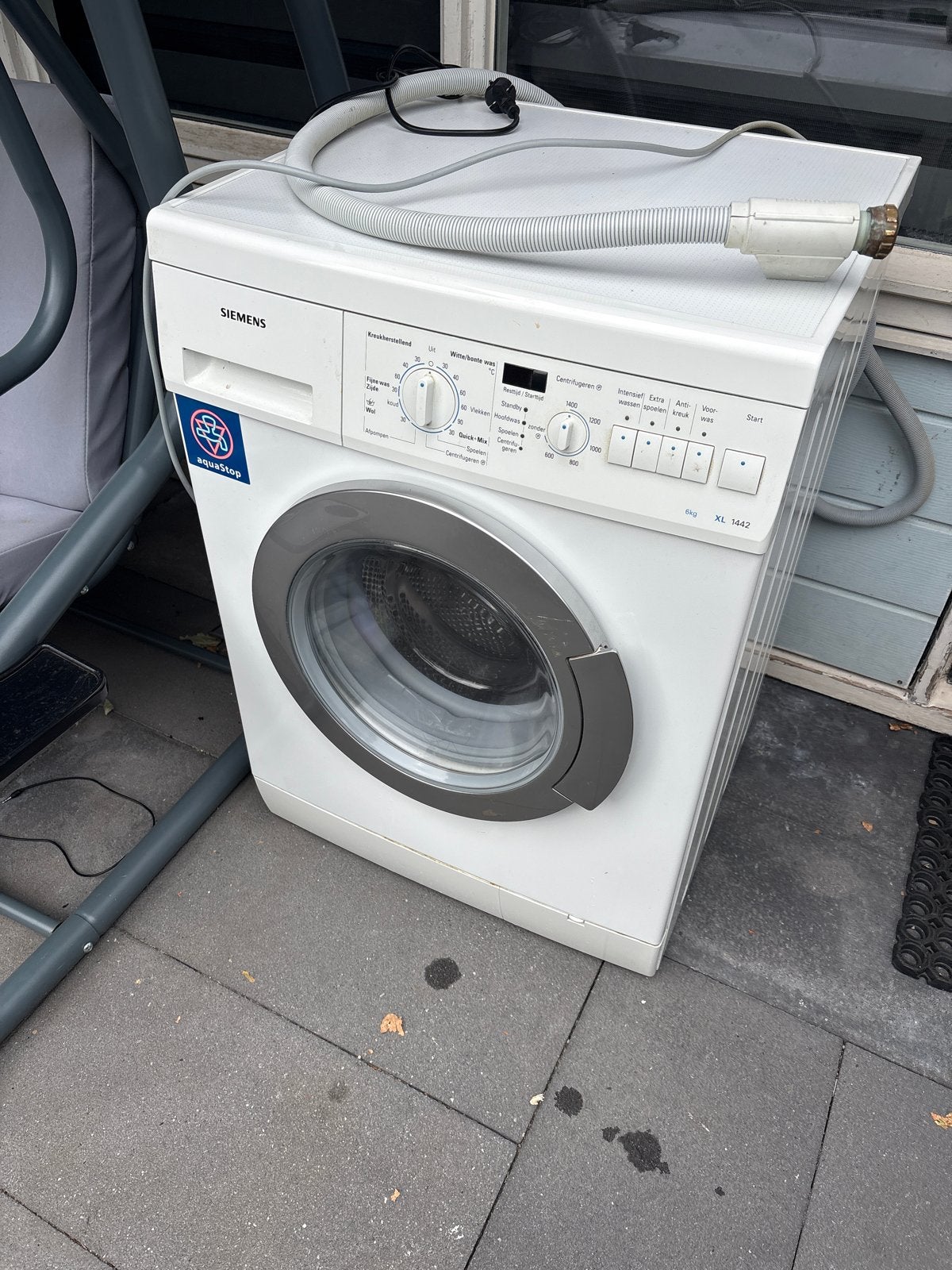 Siemens XL 1442 Wasmachine - 8kg, 1400 toeren, Ophalen, 1200 tot 1600 toeren, Gebruikt, 8 tot 10 kg