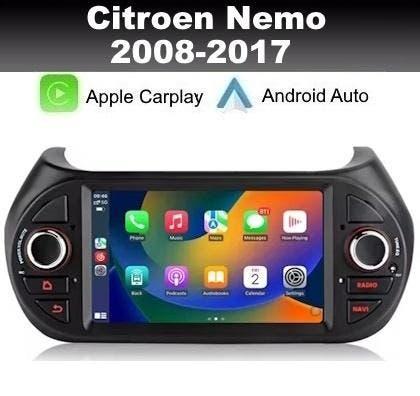 Citroen Nemo 2008-2017 navigatie android 14 apple carplay, Auto diversen, Autoradio's, Ophalen of Verzenden, Nieuw