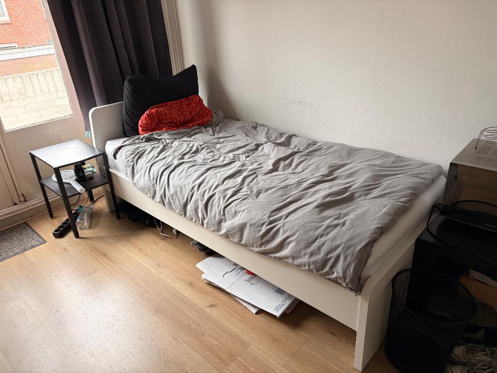 Eenpersoonsbed, Ophalen, Gebruikt, 90 cm, Eenpersoons