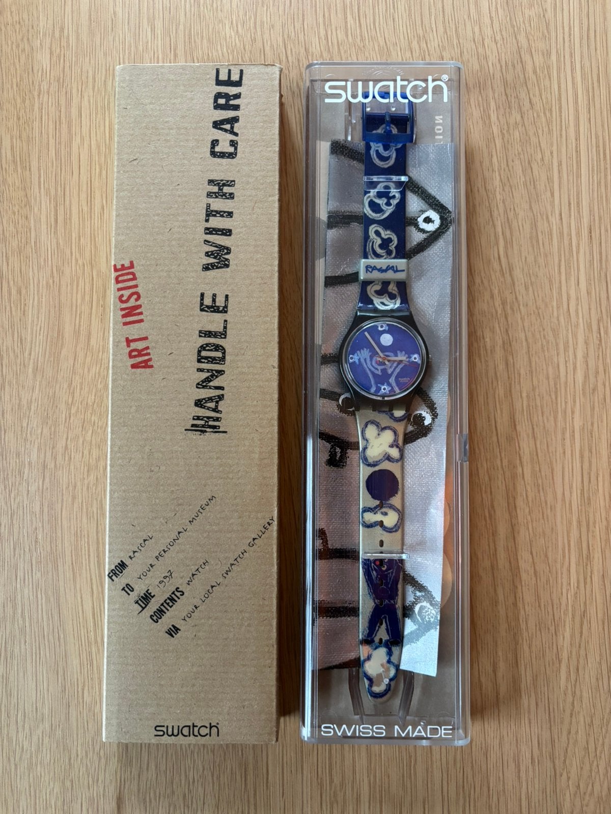 Vintage Swatch limited edition, Sieraden, Tassen en Uiterlijk, Horloges | Heren, Nieuw, Polshorloge, Swatch, Overige materialen