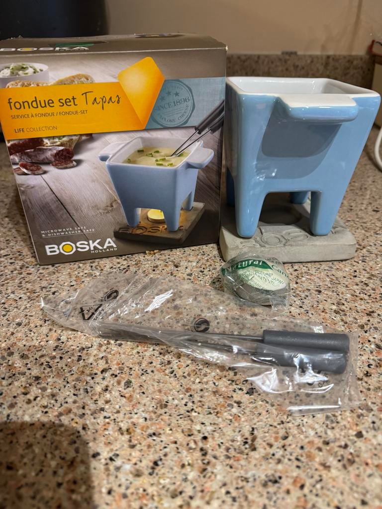 Boska Fondue Set Tapas - Nieuw in doos, Witgoed en Apparatuur, Gourmetstellen, Ophalen of Verzenden, Nieuw, Minder dan 4 personen