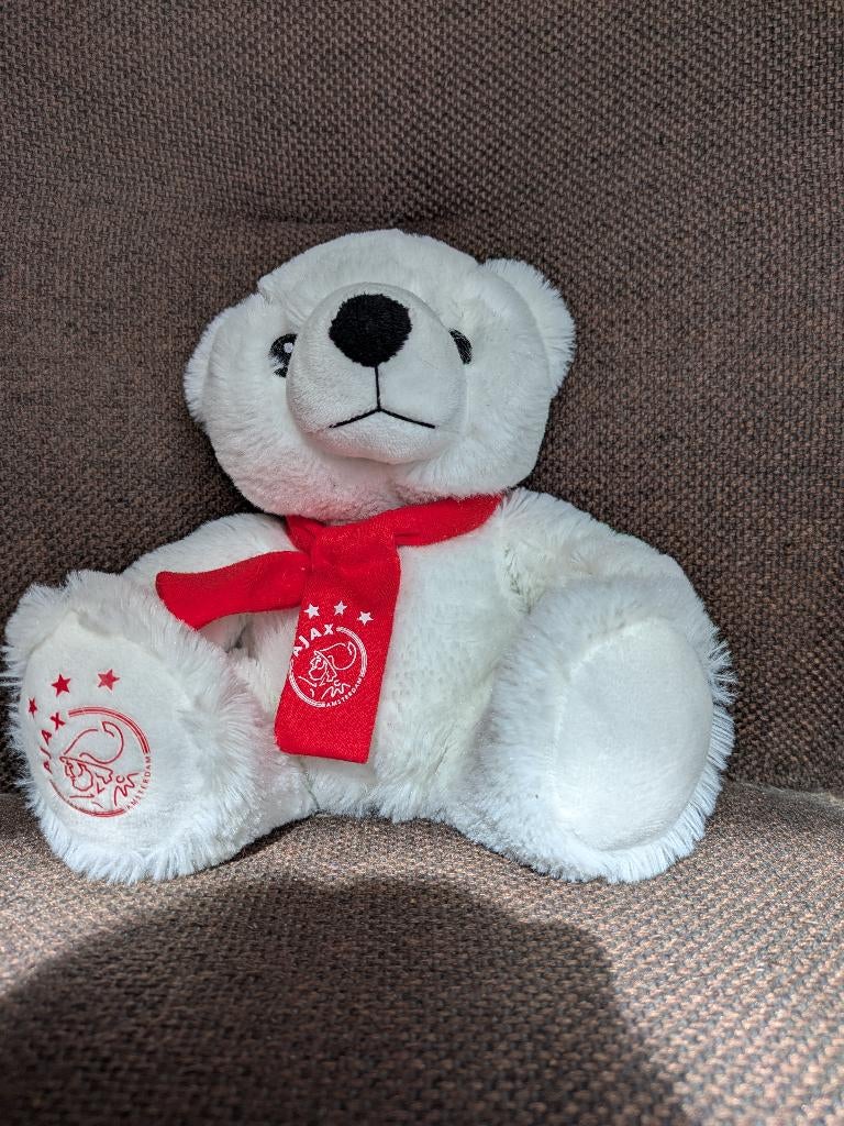 Ajax knuffelbeer, Ophalen of Verzenden, Zo goed als nieuw, Stoffen beer, Overige merken