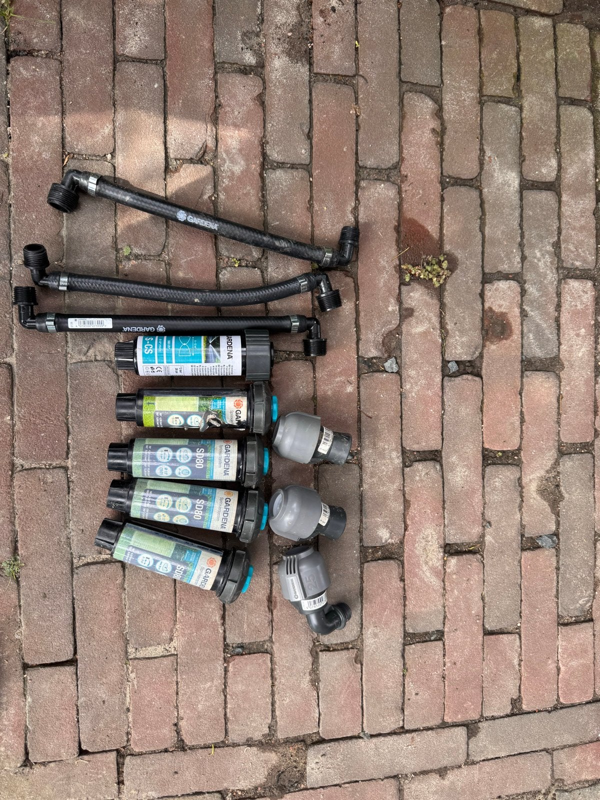 Gardena sproeiers en aansluitingen voor tuinirrigatie, Tuin en Terras, Ophalen of Verzenden, Zo goed als nieuw, Sectorsproeier