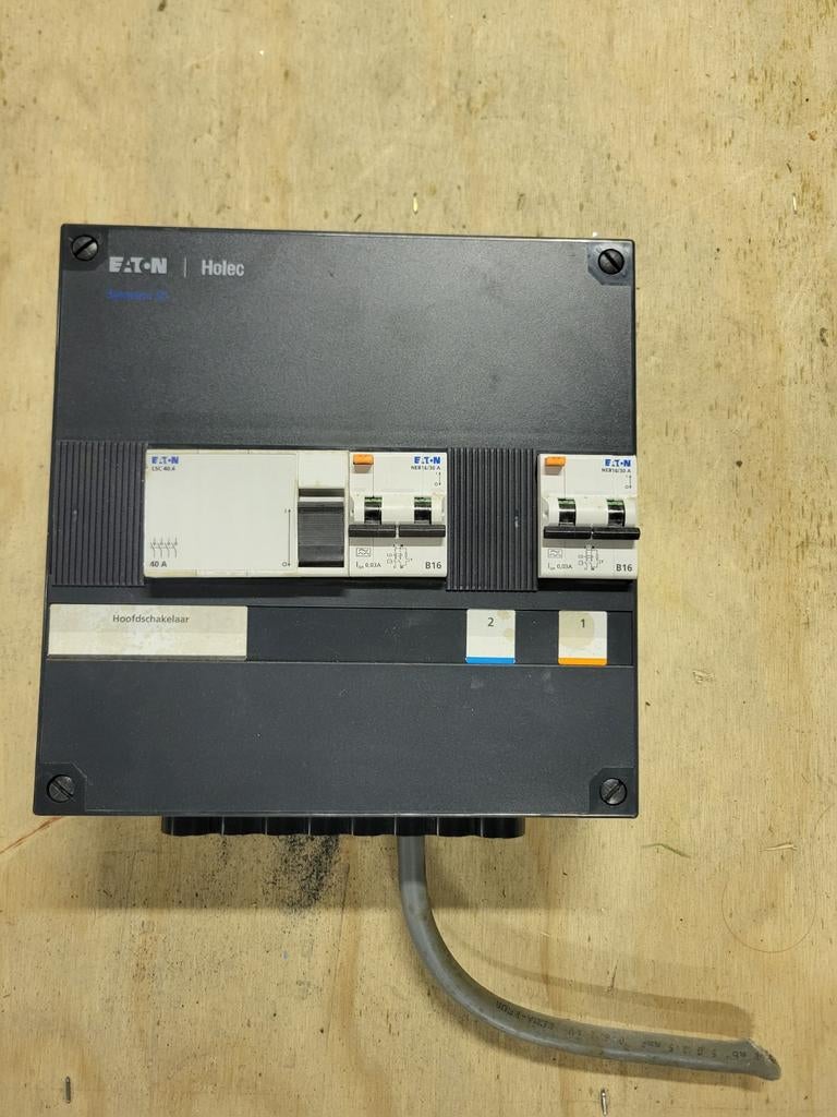 Gebruikte Eaton Holec Groepenkast met Hoofdschakelaar, Doe-het-zelf en Verbouw, Ophalen of Verzenden
