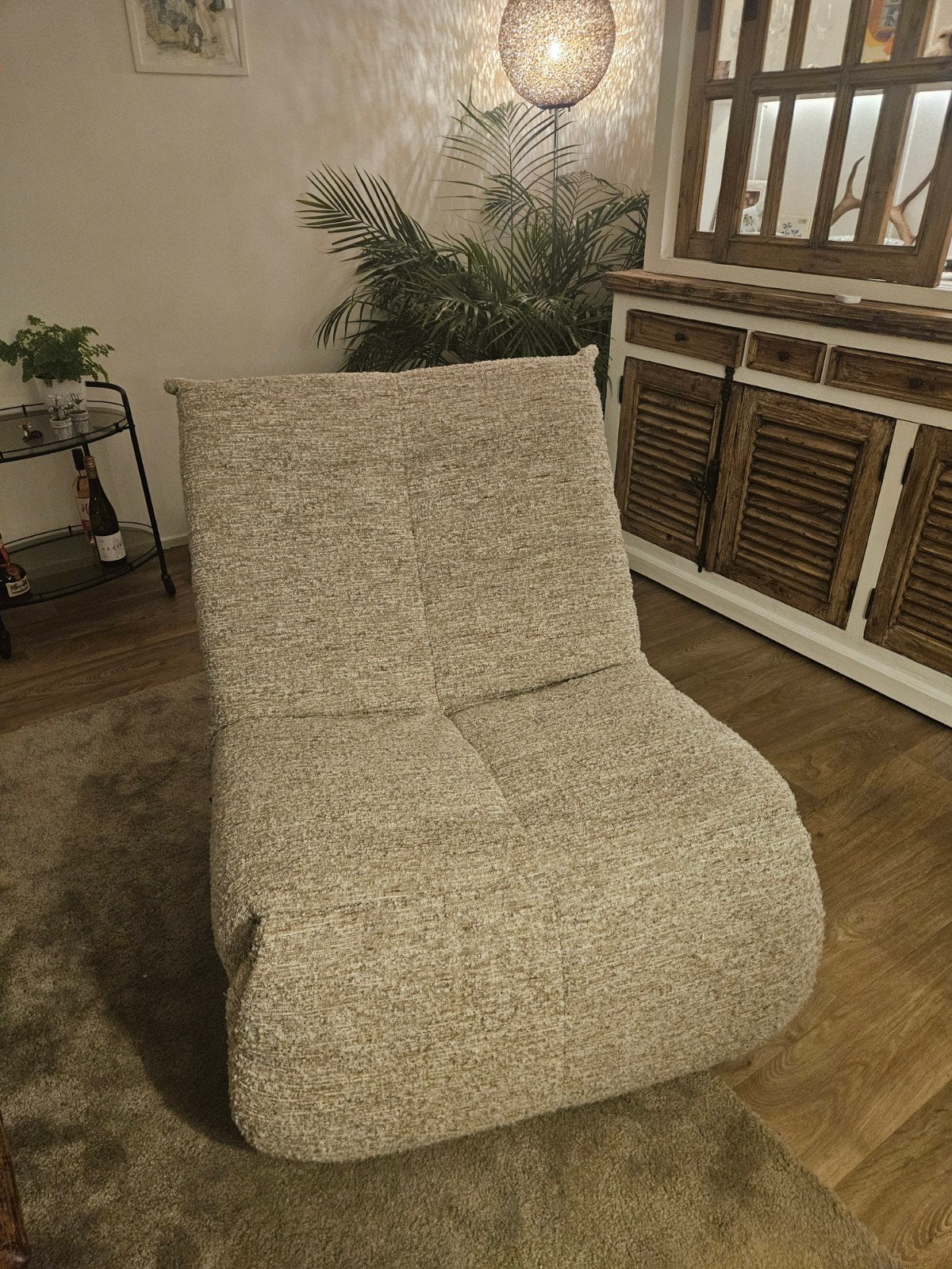 Comfortabele draaibare relaxstoel, Ophalen, Modern, Comfortabel, Relax, Wit, Zo goed als nieuw