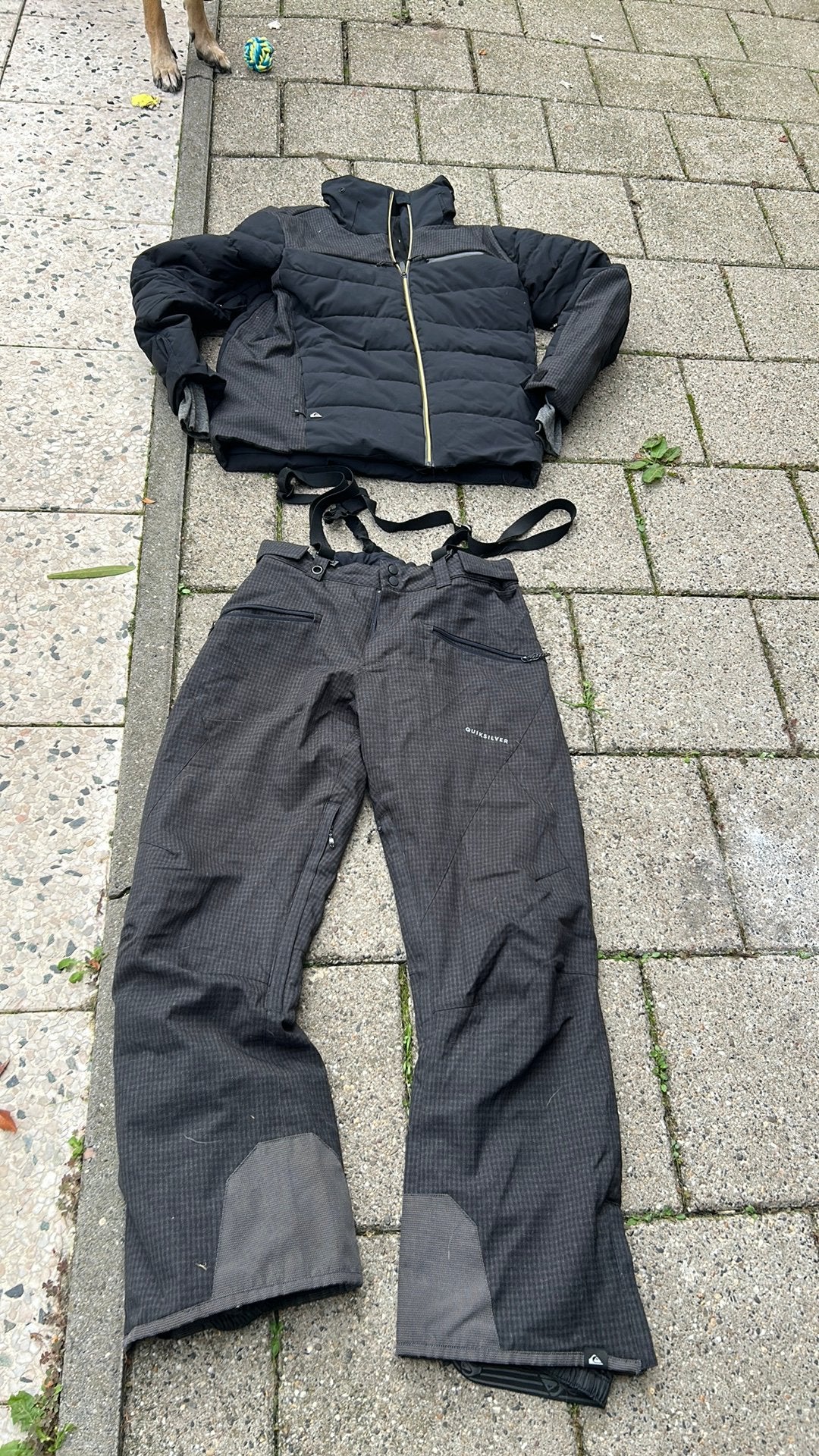 Ski/snowboard broek en jas Quiksilver maat L, Ophalen of Verzenden, Zo goed als nieuw, Broek