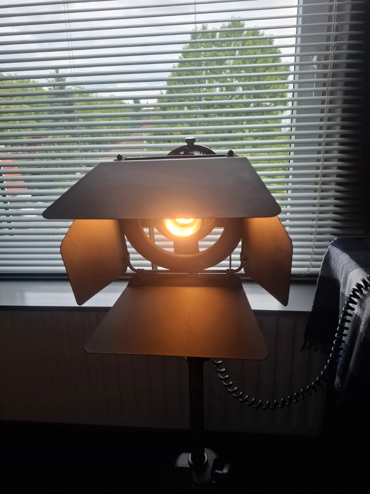 Art Deco Industriële Film Podium Spotlight - tot 185cm, Ophalen, Gebruikt, Industreel