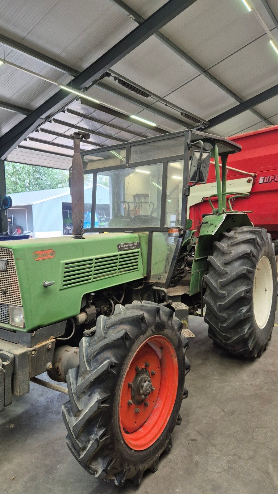 Voorruit Fendt 100 serie incl. ruitenwisser en spiegels, Ophalen