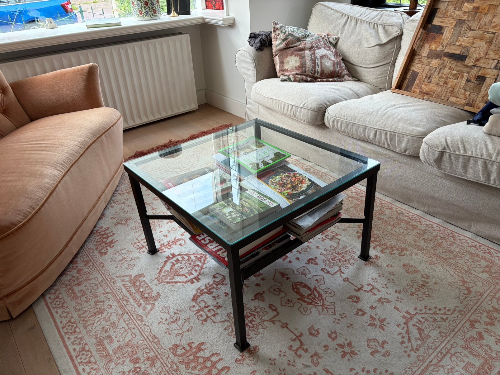 Salontafel IKEA Granas, Huis en Inrichting, Ophalen, 100 tot 150 cm, 50 tot 100 cm, Zo goed als nieuw