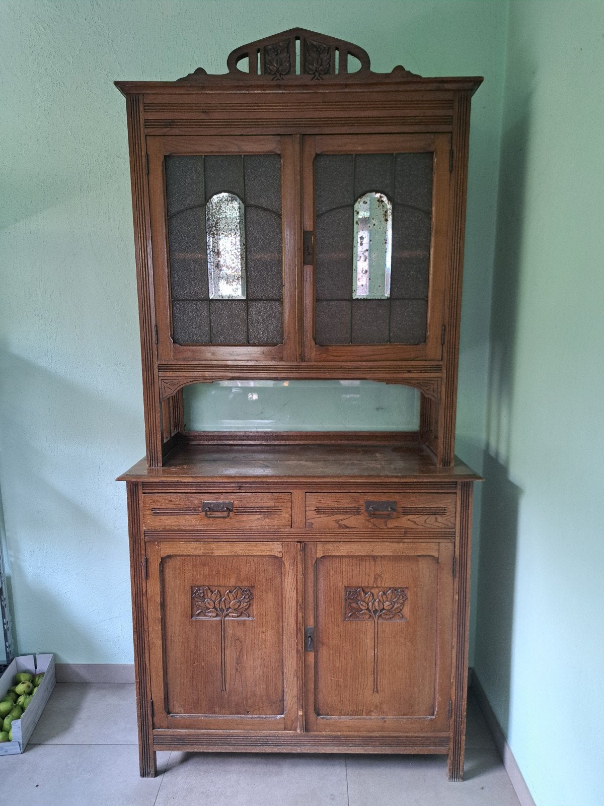 Buffetkast / servicekast - 227 cm hoog, Ophalen, Gebruikt, 100 tot 150 cm, 200 cm of meer