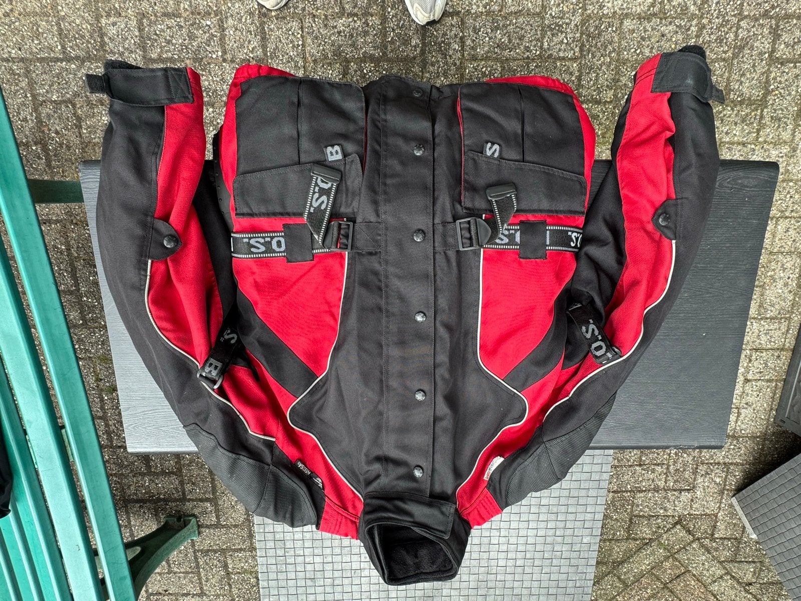 BOS Bikefashion Motorpak (Jas en Broek) - Maat XL/L, Ophalen of Verzenden, Tweedehands, Heren, Combipak