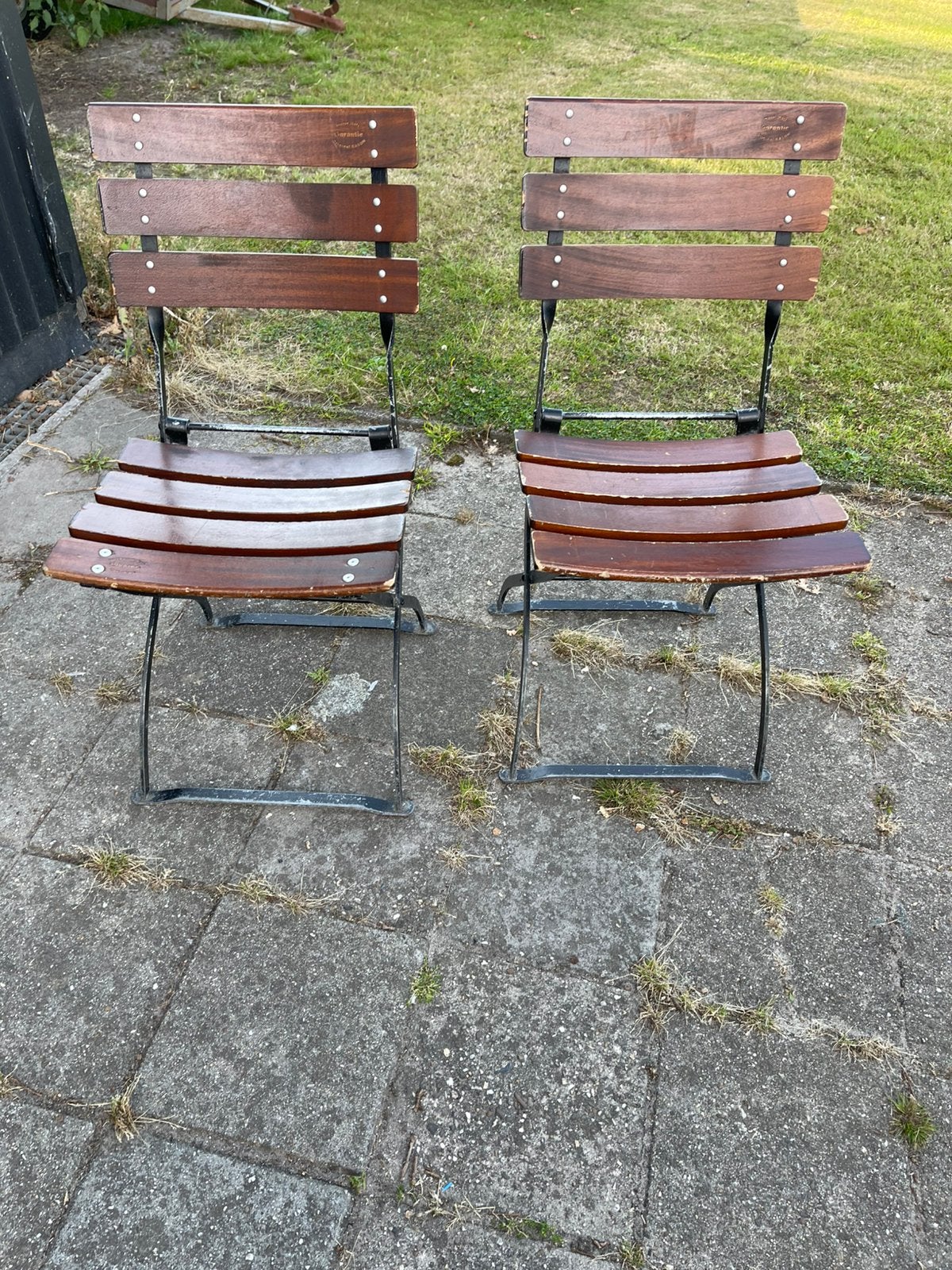 Duitse horeca stoelen., Ophalen, Gebruikt, Metaal