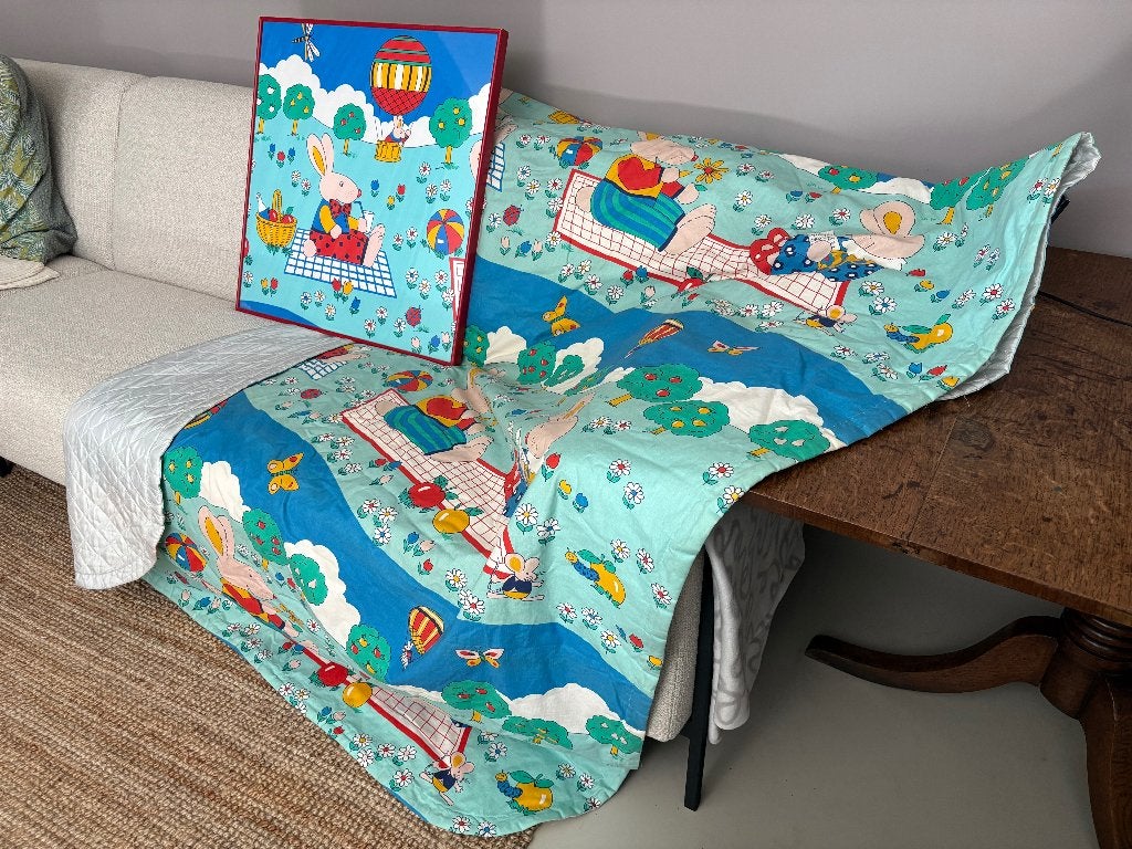 Bedsprei kinderkamer met 'schilderij', Ophalen, Zo goed als nieuw, Overige typen
